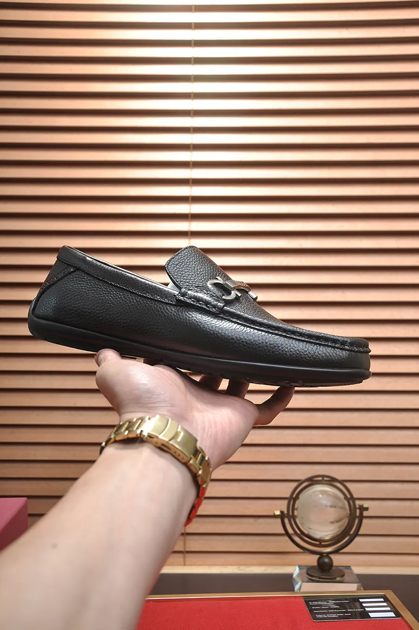 Men's men's shoes 💰520💶[Ferragamo/Ferragamo] (high-end Niuli) New 🍀 Ferragamo* - top version Ferragamo's classic formal leather shoes! Made of imported original cowhide, the inner top layer is comfortable cowhide lining! Original wear-resistant rubber outsole! High quality products! Code number 38-44!